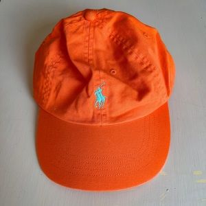 Orange Polo Ralph Lauren Ball Cap / Hat